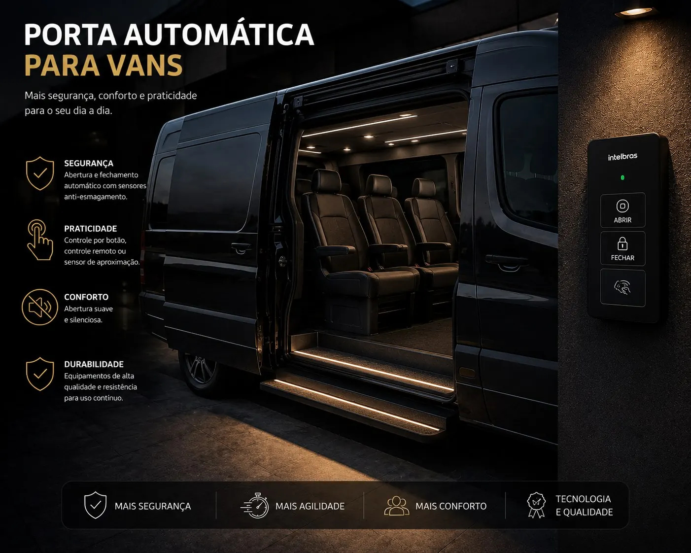 Porta automática para vans